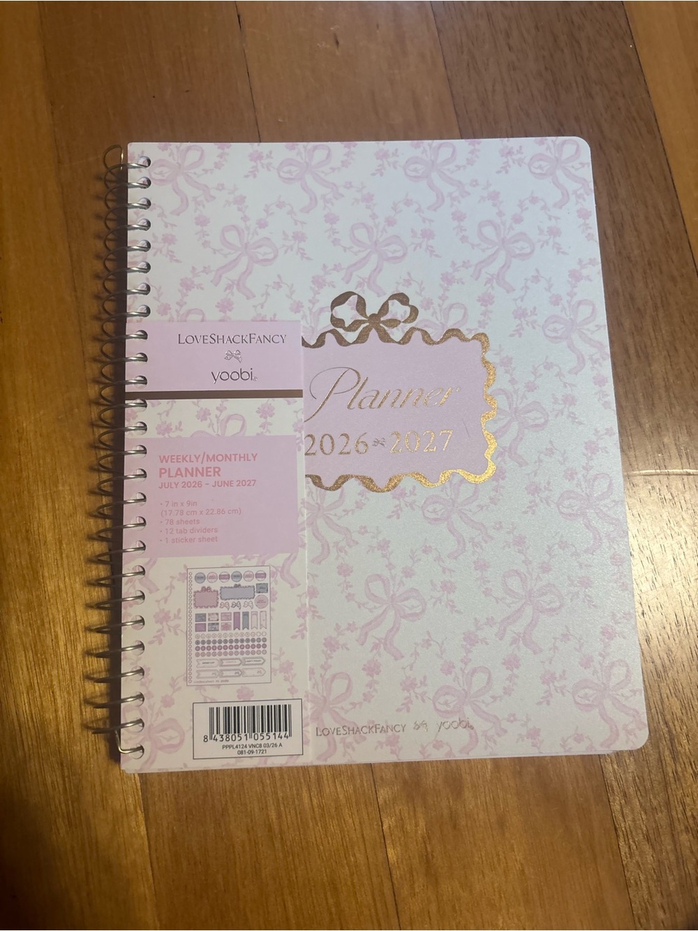 LoveShackFancy Pink Floral Planner Set - Picture 5 of 6